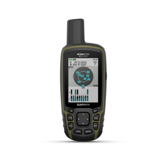 GPSMAP® 65s Multi-Band/Multi-GNSS Handheld with Sensors